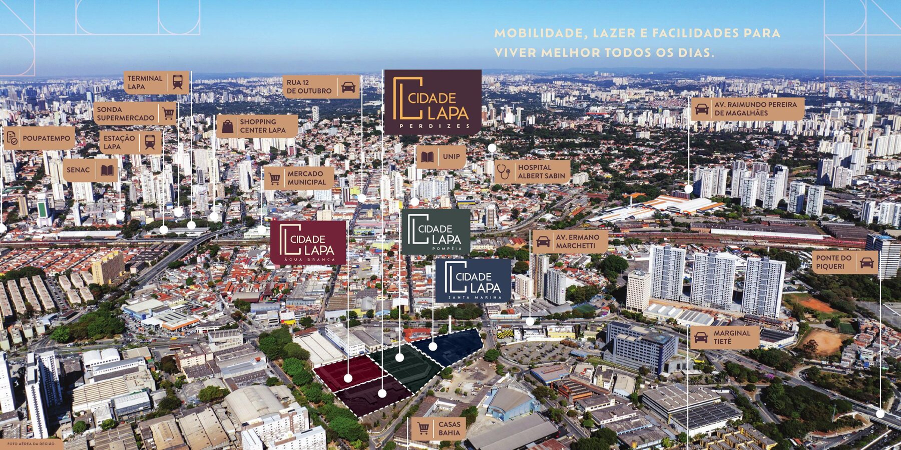 Mapa de localização do Cidade Lapa Perdizes