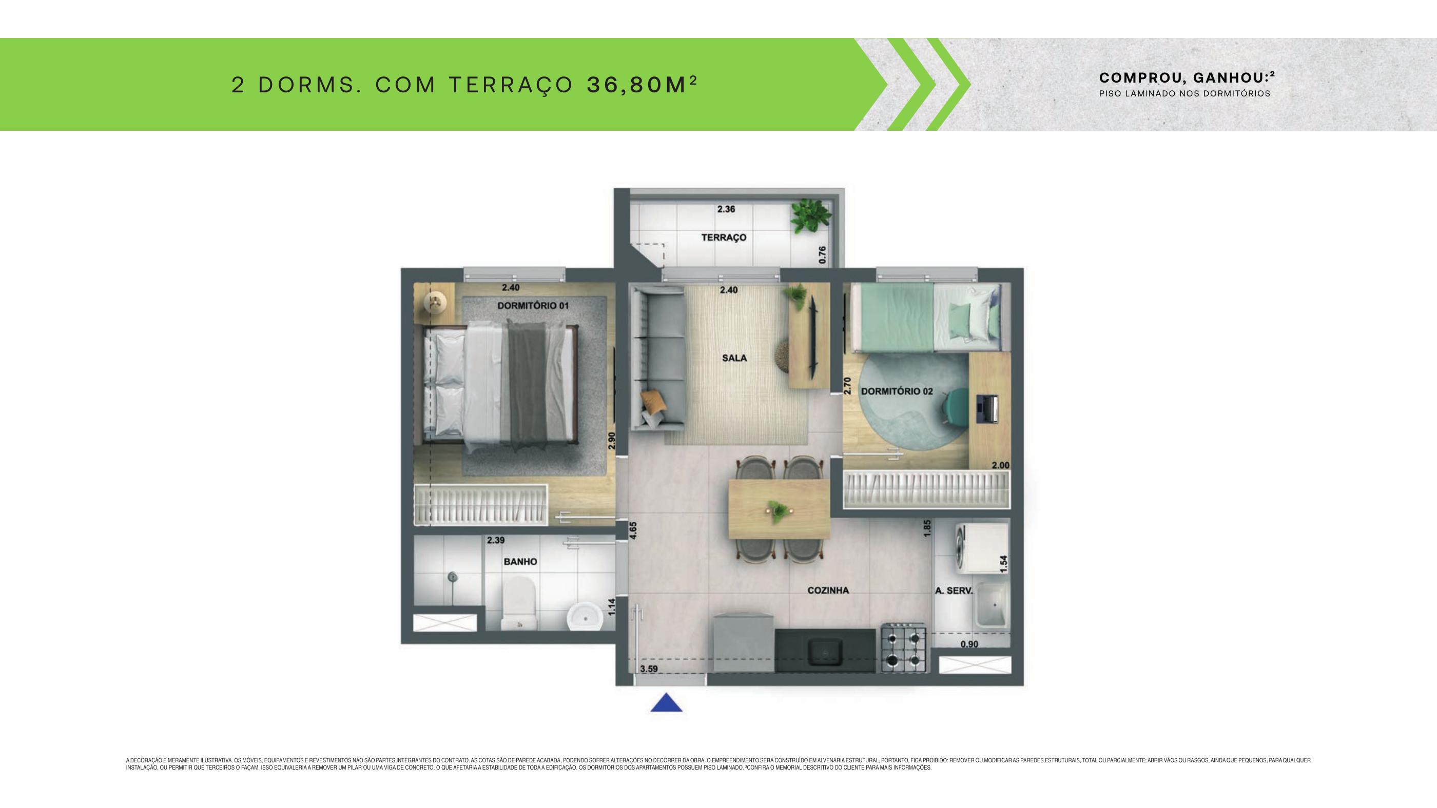 Planta do Urban Vila Guilherme