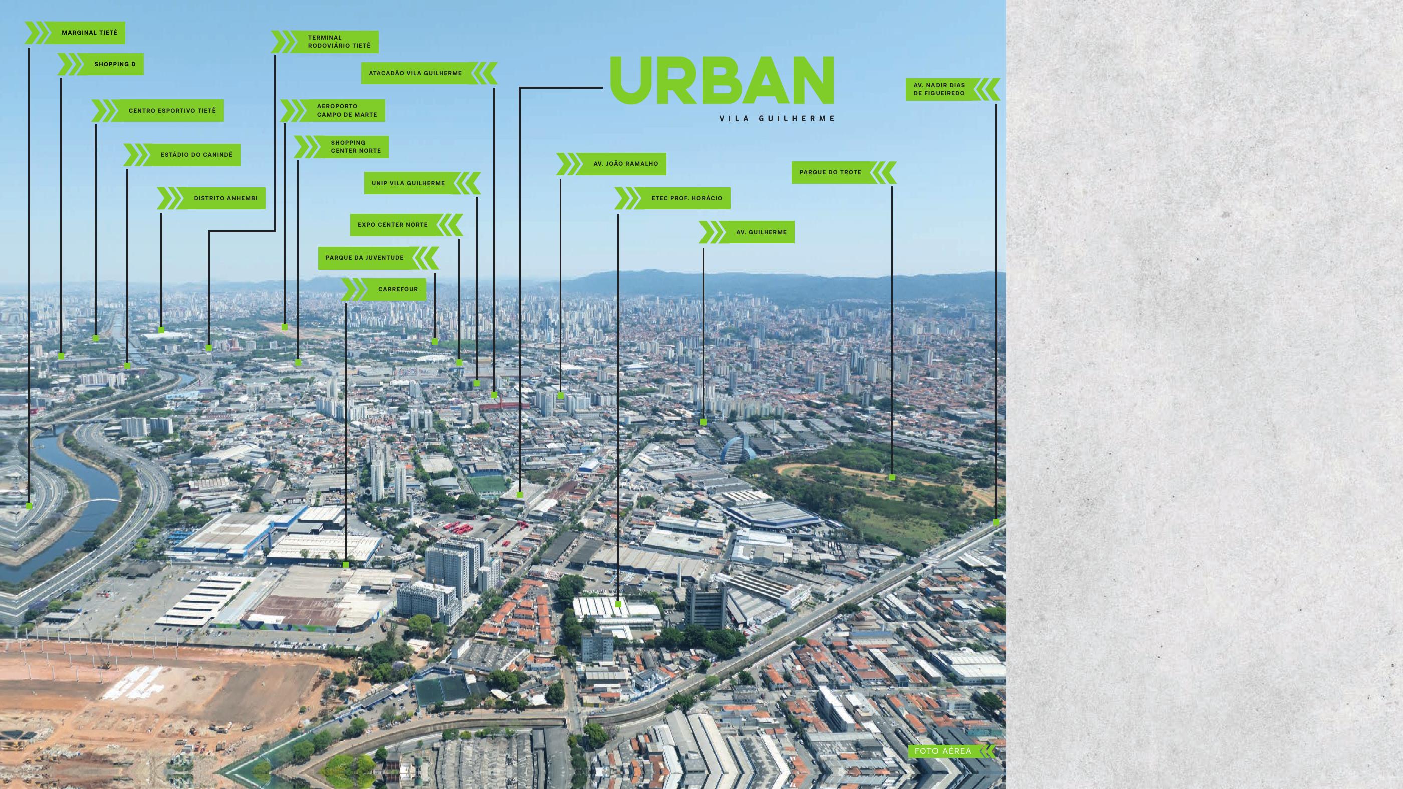 Mapa de localização do Urban Vila Guilherme