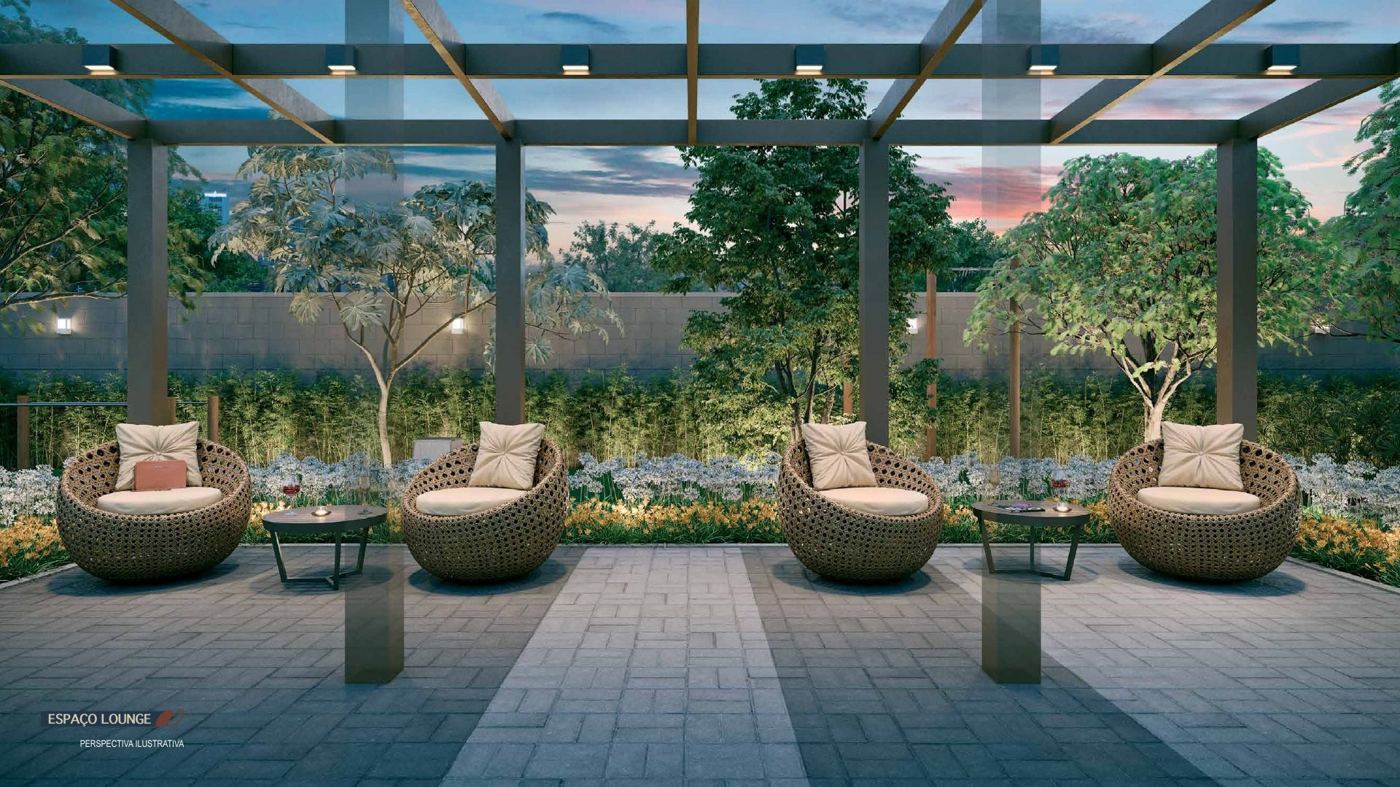 Espaço lounge do Parque das Perdizes