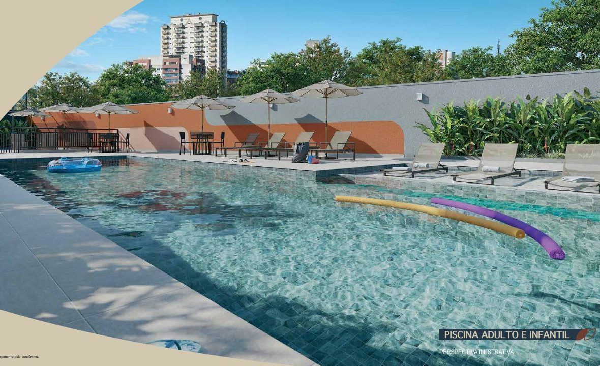 Piscina adulto e infantil do Parque das Perdizes